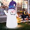 6 Ft Halloween Inflatables Cute Ghost with Dimming Infinity Mirror Light